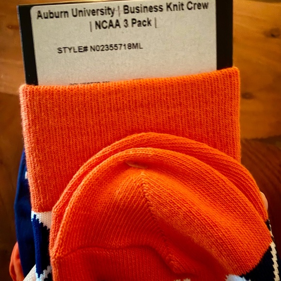 Auburn Tigers Men’s NCAA (set of 3) socks. New! - Picture 4 of 4